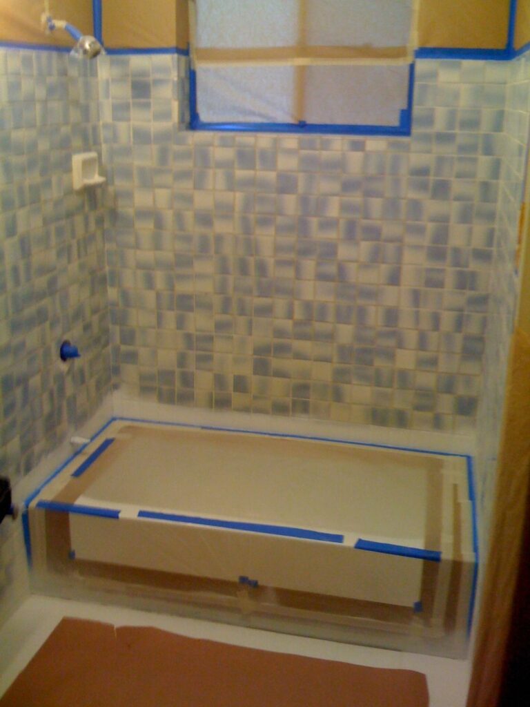 Bathtub and Shower Tile Combo